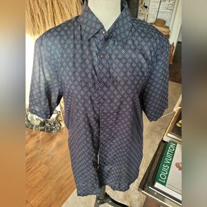 Ted Baker London Blue and Red Patterned Shirt